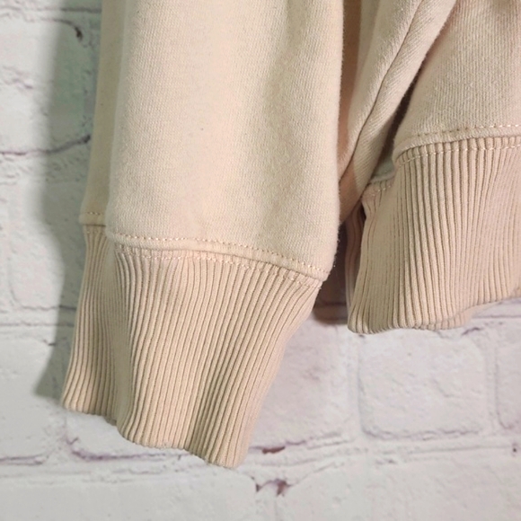 American Eagle Outfitters Peach Distressed Crewneck Ocean Waves Sweater Womens S - Picture 9 of 17